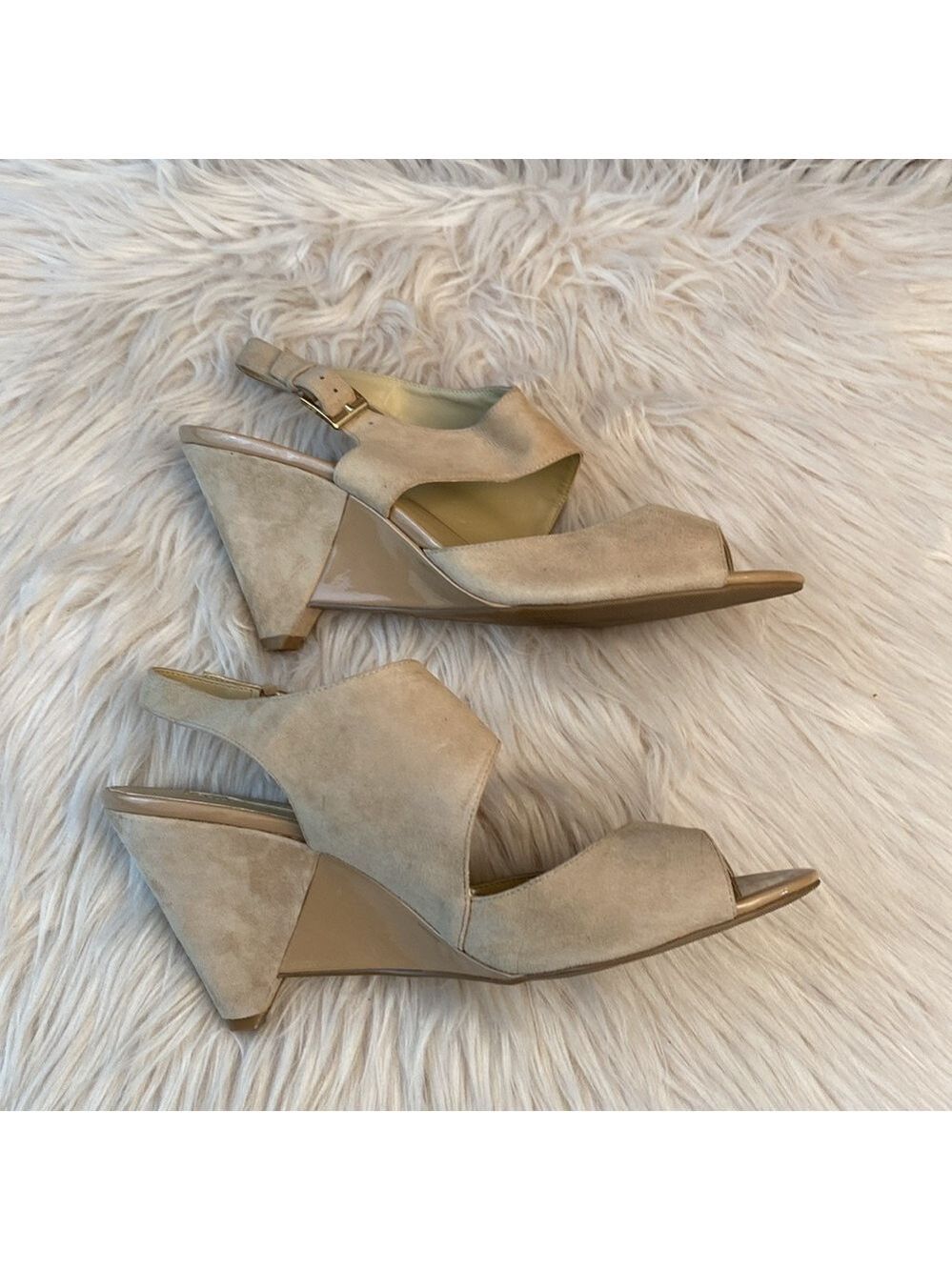 INC Fama Wedge Suede Sandals, Size 11 - Picture 7 of 17